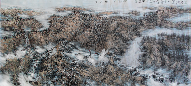 松鶴圖240x110cm.jpg